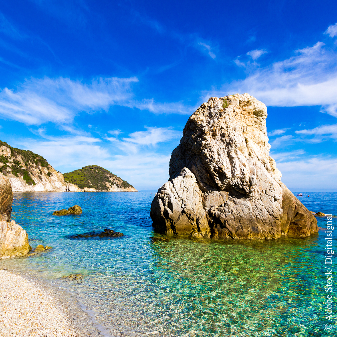 Plage Sasone Portoferraio île d'Elbe