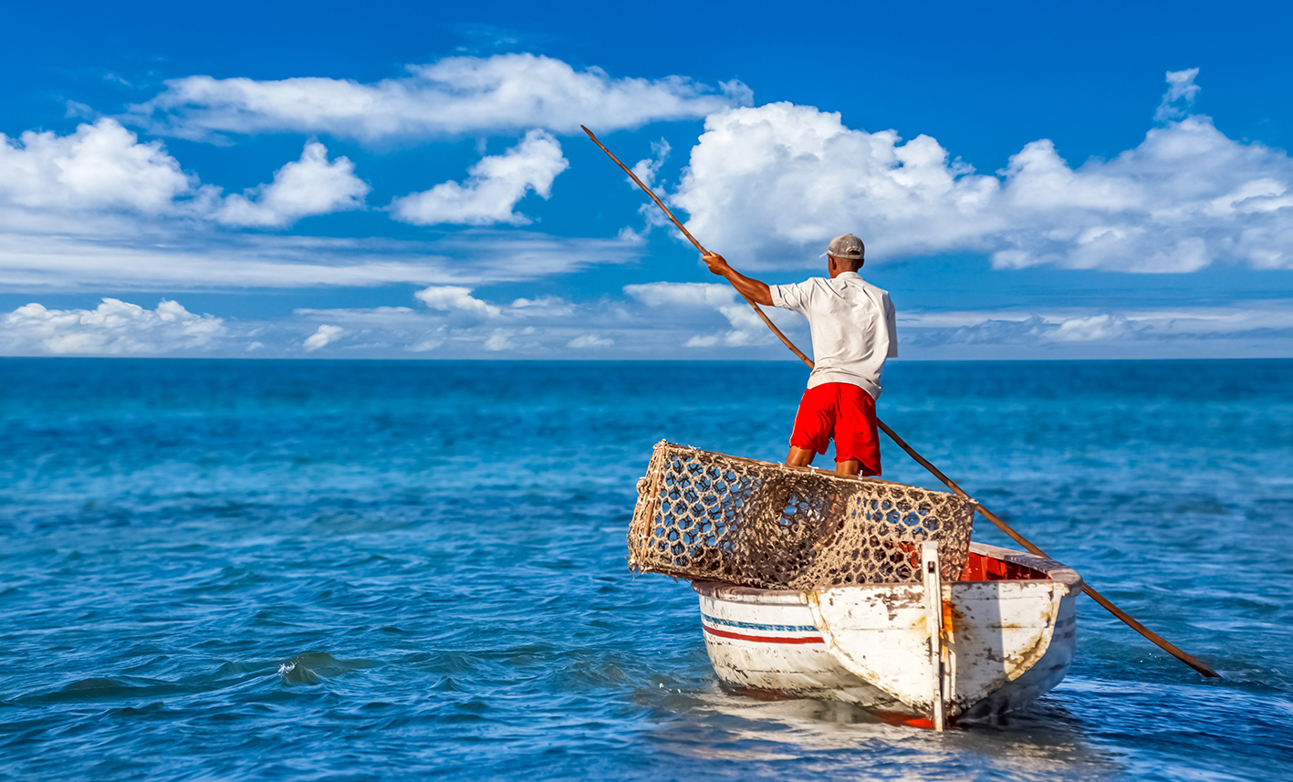Pêcheur île Rodrigues île Maurice