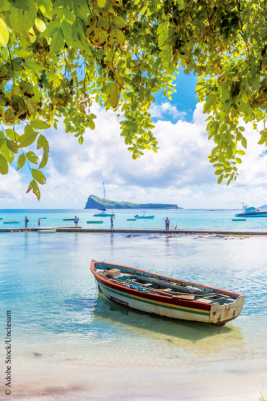 bateau plage île Maurice