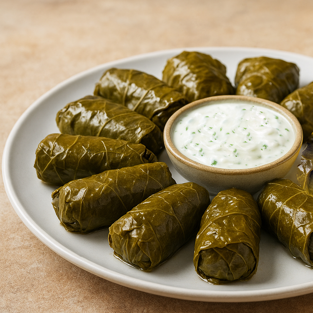 Dolmadakia feuilles de vigne farcies cuisine crétoise Crète