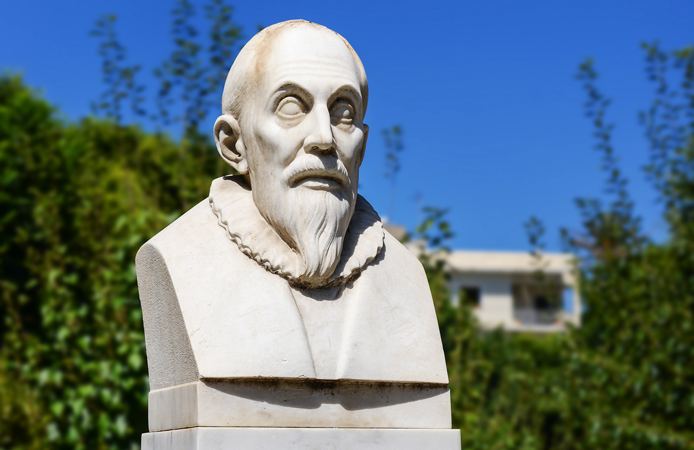 Buste El Greco parc El Greco Héraklion Crète