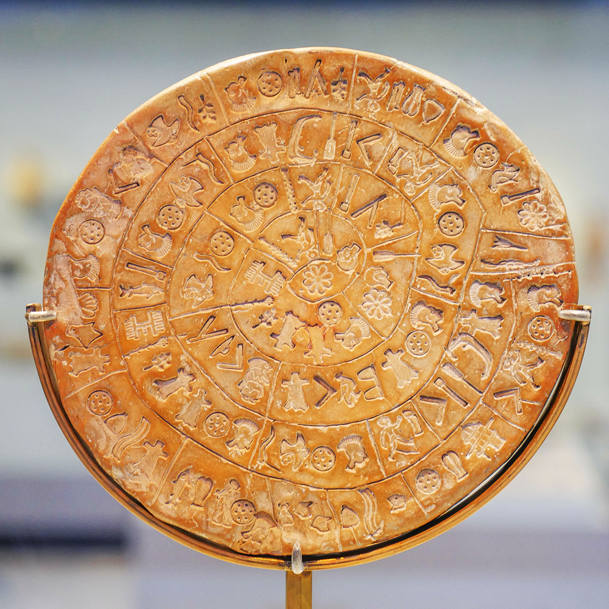 Disque de Phaistos Musée archéologique d'Haraklion Crète