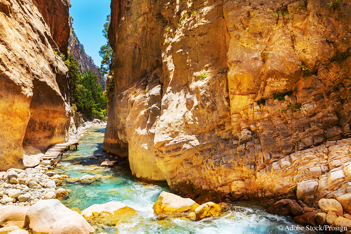 Portes de fer Gorges de Samaria Crète