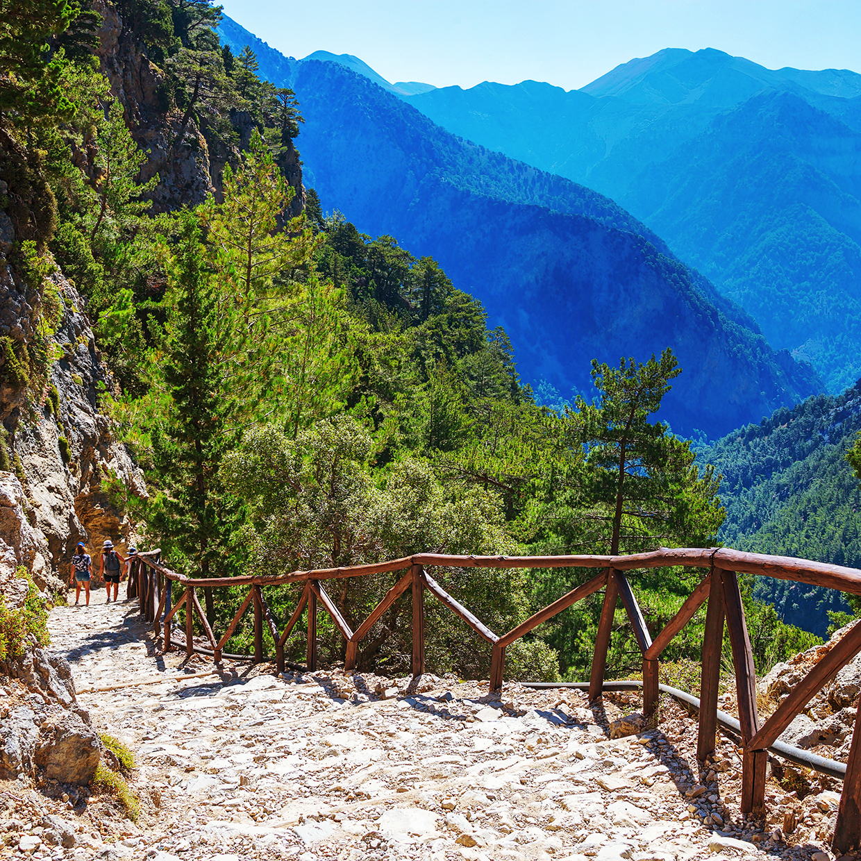Xyloskalo gorges de Samaria Crète